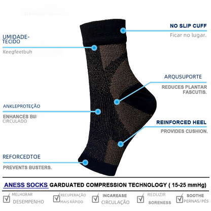 Summer Outdoor Compression Socks with Breathable Design