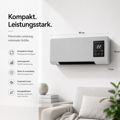 Wandmontierter Elektrischer Raumheizer für den Hausgebrauch