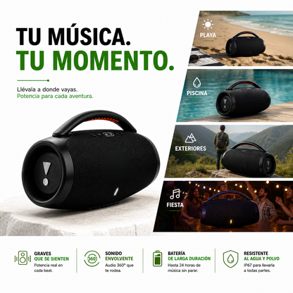 BOOMBOX 3 + ENVÍO GRATIS + PAGO AL RECIBIR + SOLO HOY 🔥